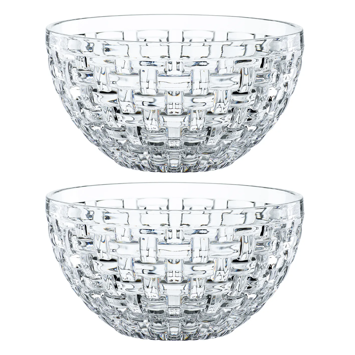 Bossa Nova bowl 18 cm 2-pack, clear Nachtmann