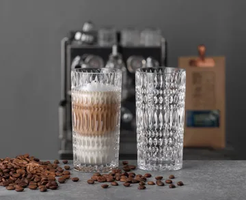 Ethno Barista Latte glass 43.4 cl 2-pack - Clear - Nachtmann