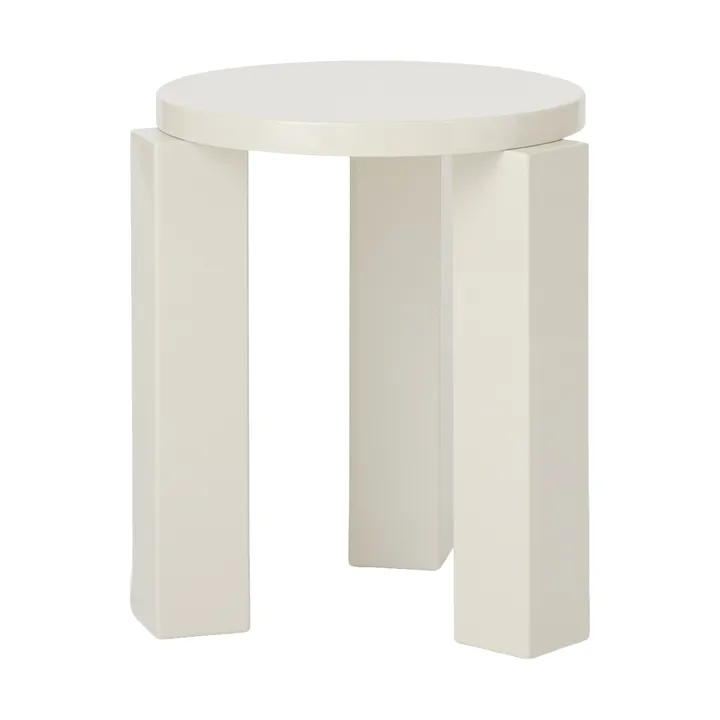 Atlas round stool - Cream, Ø36x44 cm - New Works