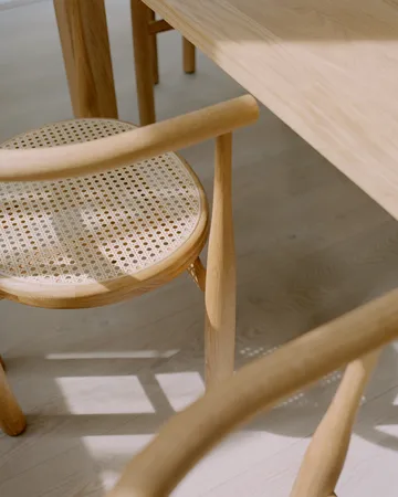 Bukowski chair - Oiled oak rattan - New Works
