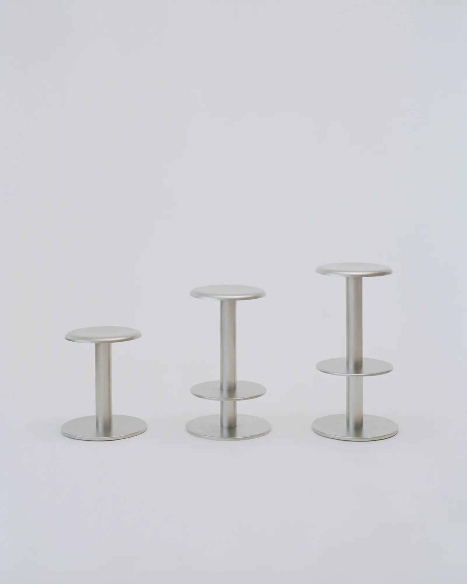 Coupe round stool, Stainless steel, Ø40x46 cm New Works