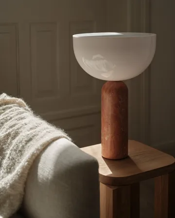 Kizu table lamp large - Breccia Pernice - New Works