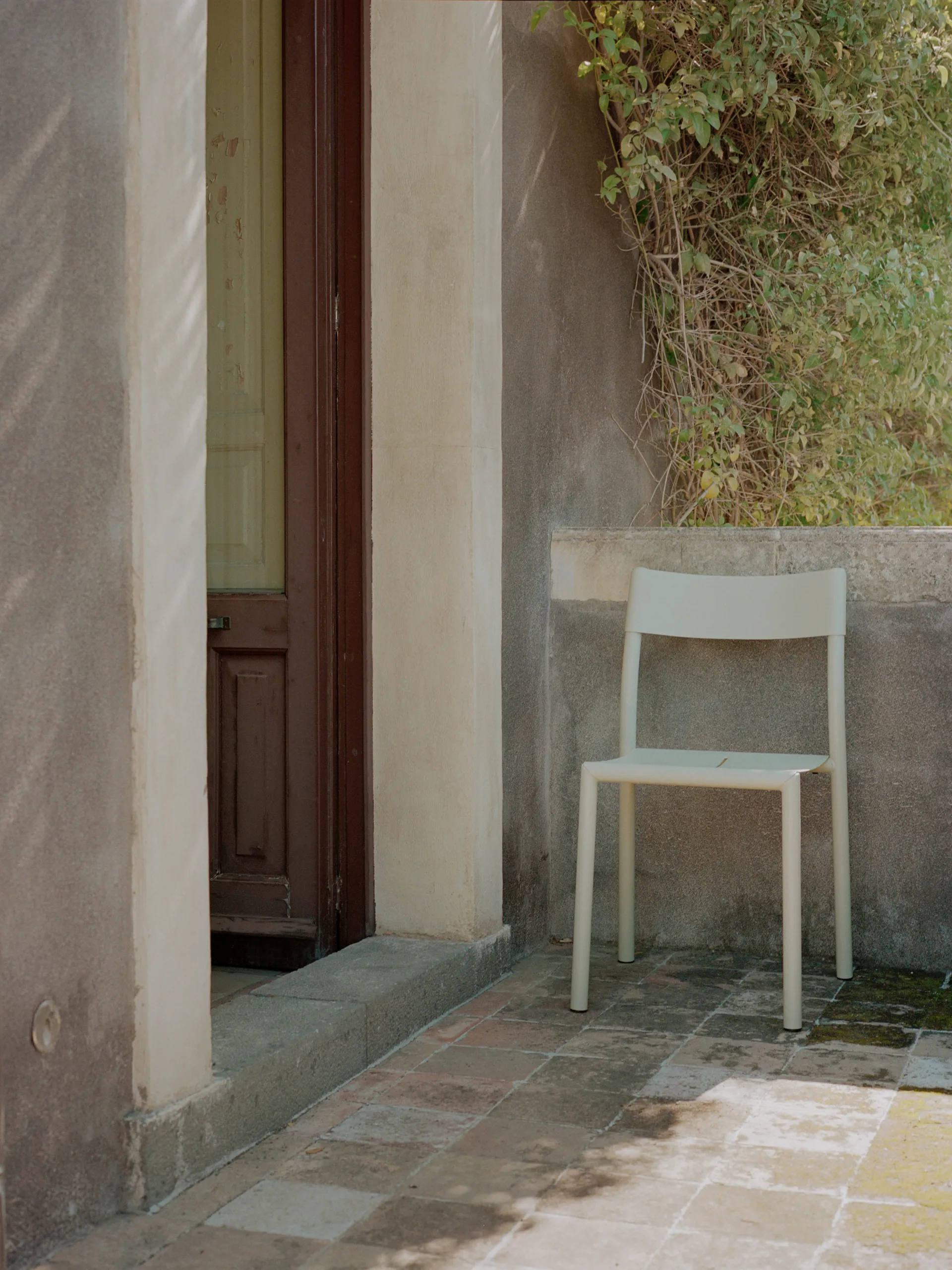 May Chair Outdoor chair, Light grey New Works