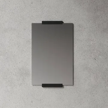 Nichba wall mirror - Black, 70x50 cm - Nichba