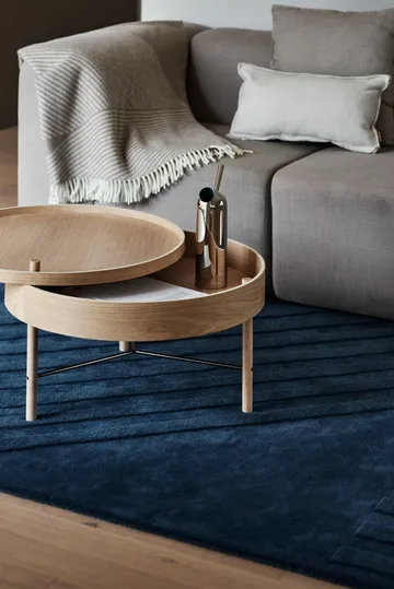 Levels Stripes wool rug - Blue, 200x300 cm - NJRD