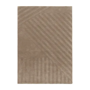 Levels Stripes wool rug - Taupe, 200x300 cm - NJRD