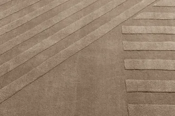 Levels Stripes wool rug - Taupe, 200x300 cm - NJRD