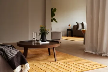 Levels Stripes wool rug - Yellow, 170x240 cm - NJRD