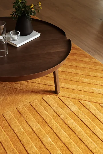 Levels Stripes wool rug - Yellow, 170x240 cm - NJRD