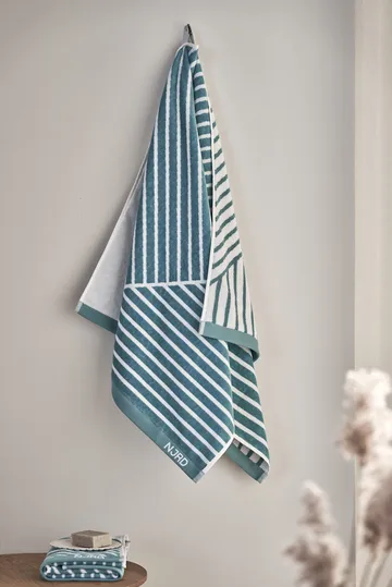 Stripes bath towel 70x140 cm Special Edition 2022 - Turquoise - NJRD