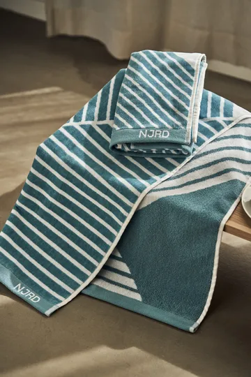 Stripes towel 50x70 cm Special Edition 2022 - Turquoise - NJRD