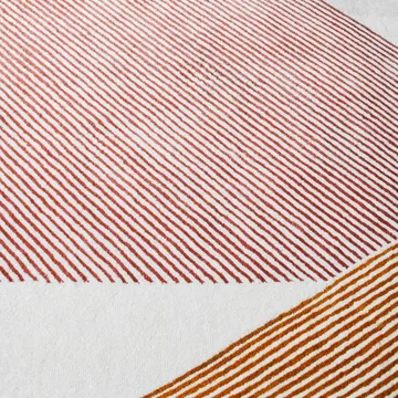 Stripes wool rug pink - 200x300 cm - NJRD