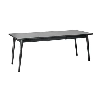 VIOR dining table 90x200 cm - Black lacquered oak - NJRD