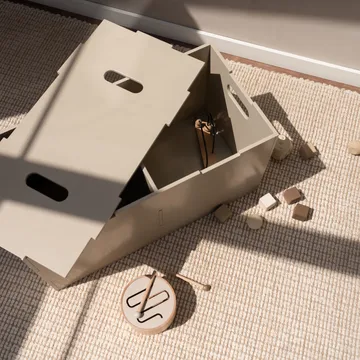 Cube Long storage box - Beige - Nofred