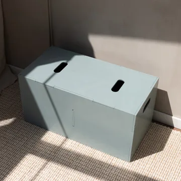Cube Long storage box - Olive green - Nofred