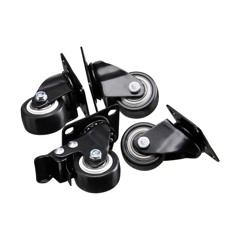 Cube Storage wheels for storage box 4-pack, Black Nofred