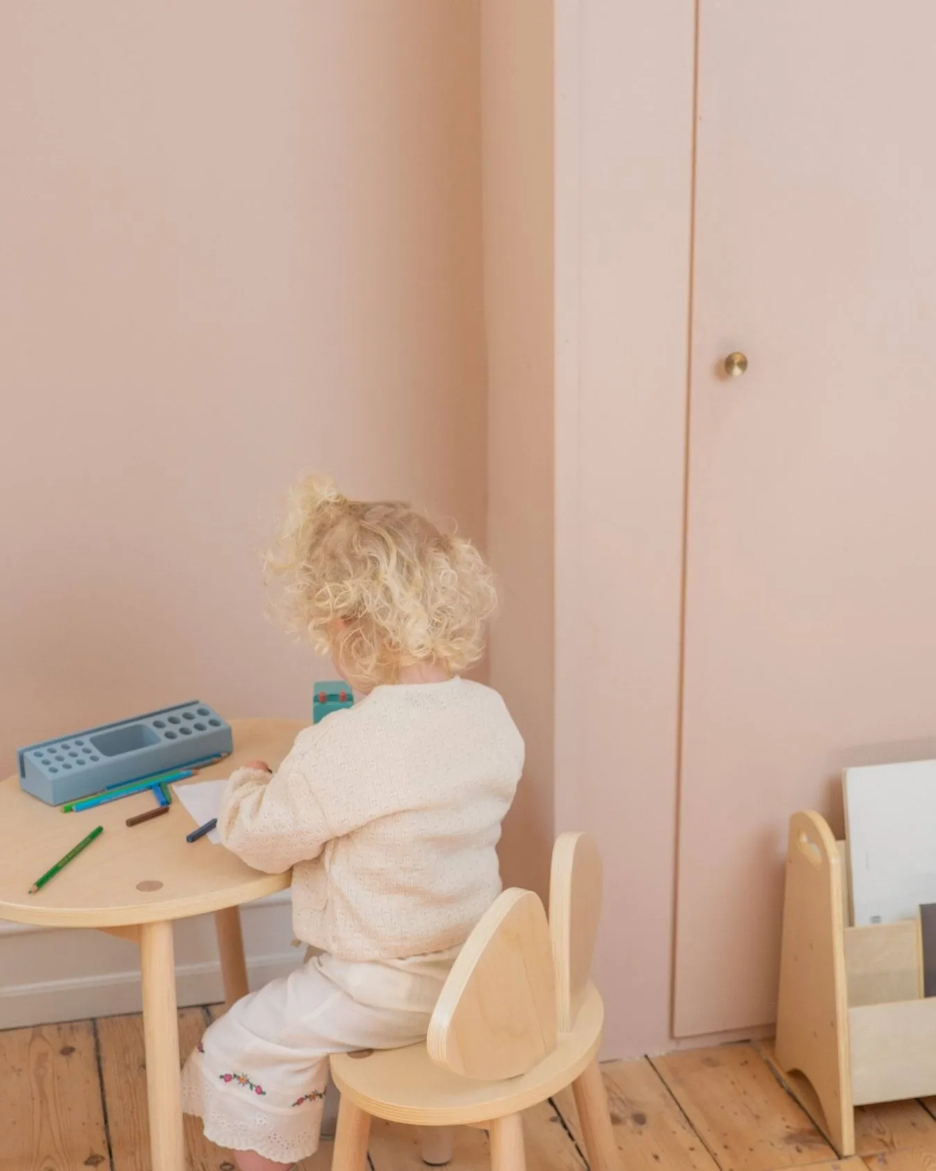 Mouse set children's chair + table, Birch Nofred