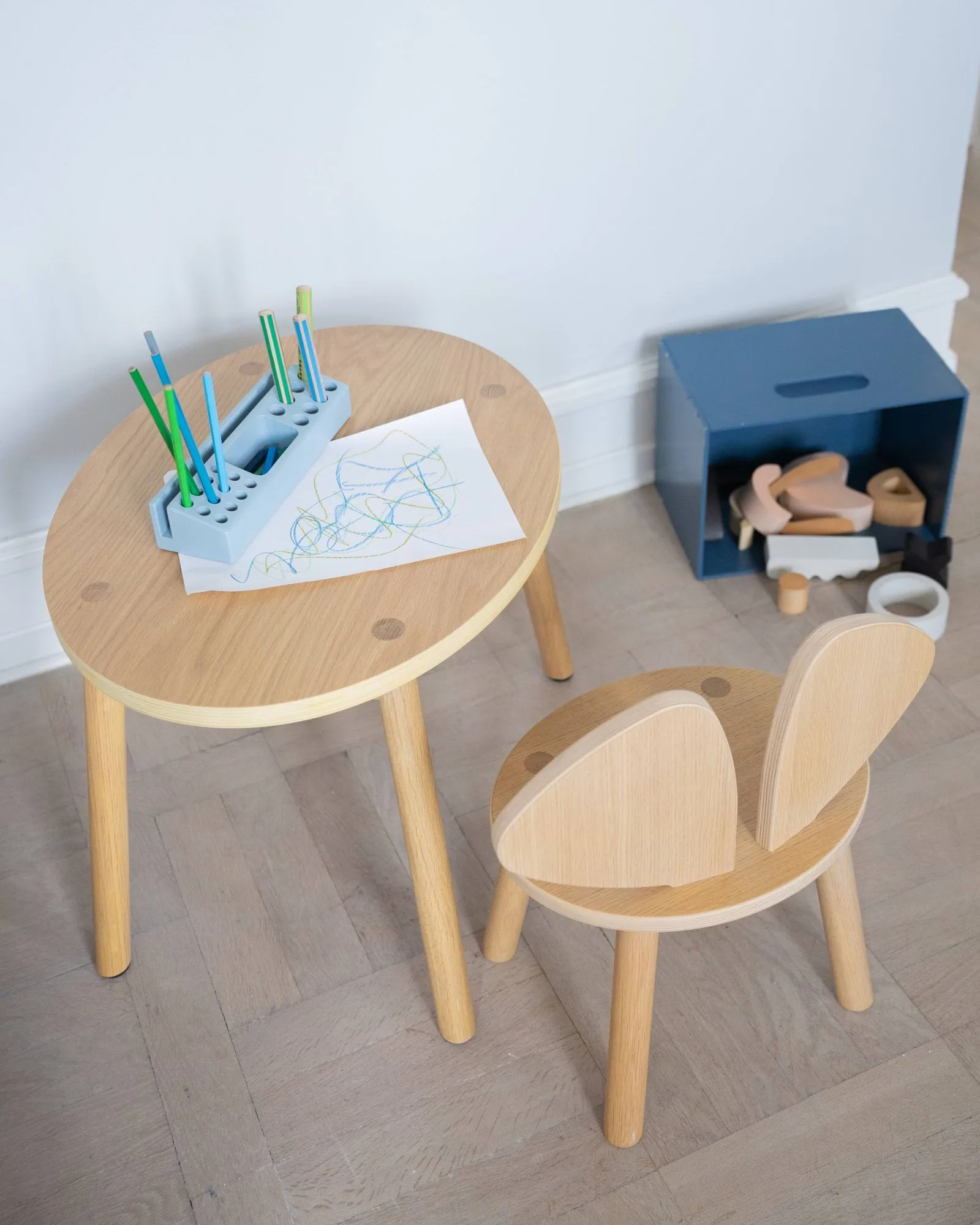 Mouse Table children's table, Oak Nofred