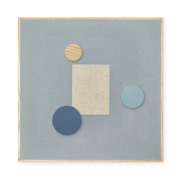 Noticeboard bulletin board + 3 magnets - Blue - Nofred