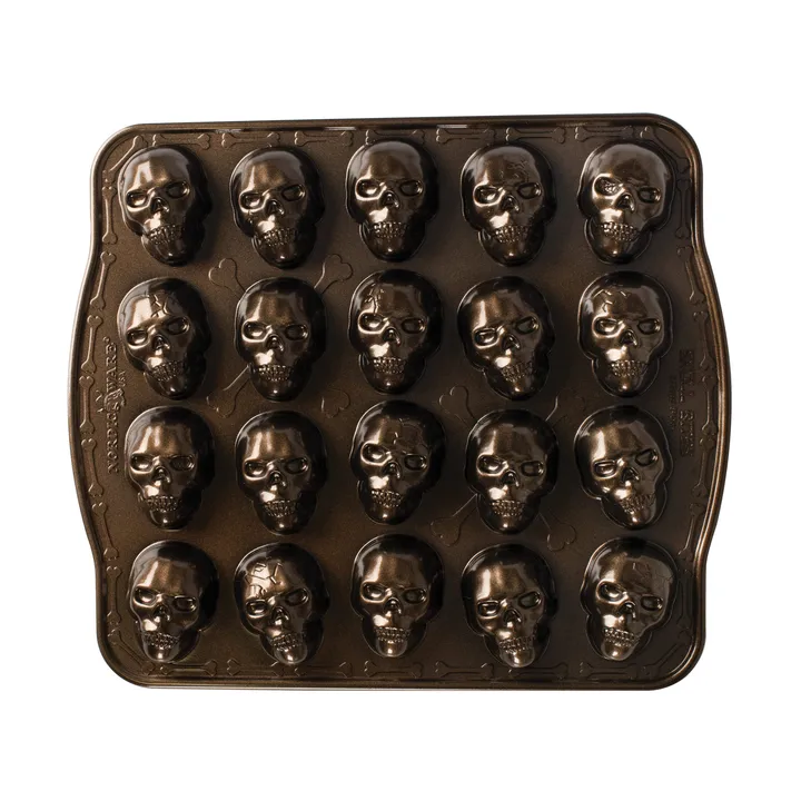 Nordic Ware Skull Bites baking tin - Bronze - Nordic Ware