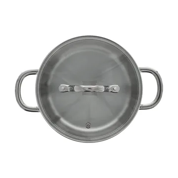 Nordwik casserole with glass lid 2.5 liter - Stainless steel - Nordwik
