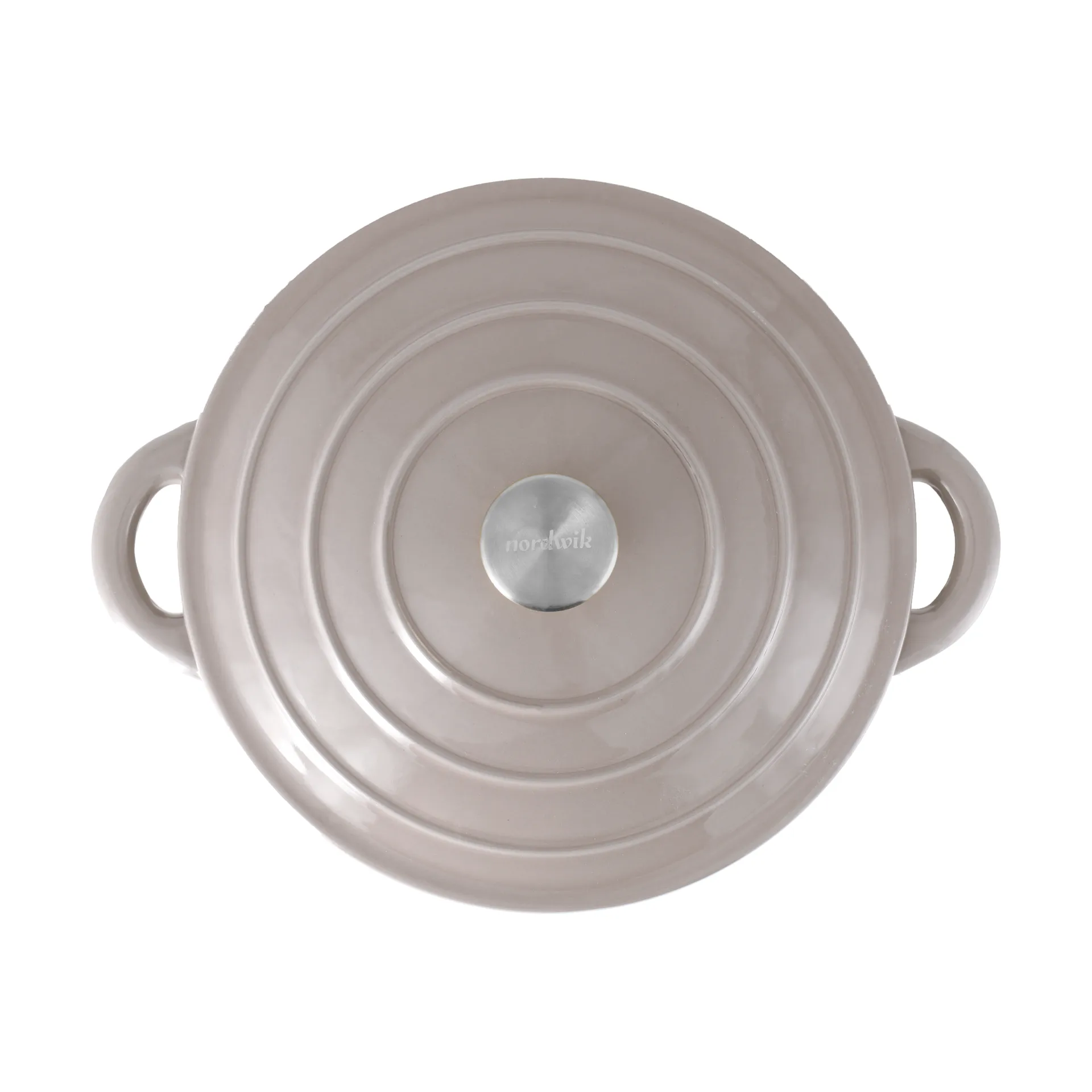 Nordwik cast iron pot round 5 l, Taupe Nordwik