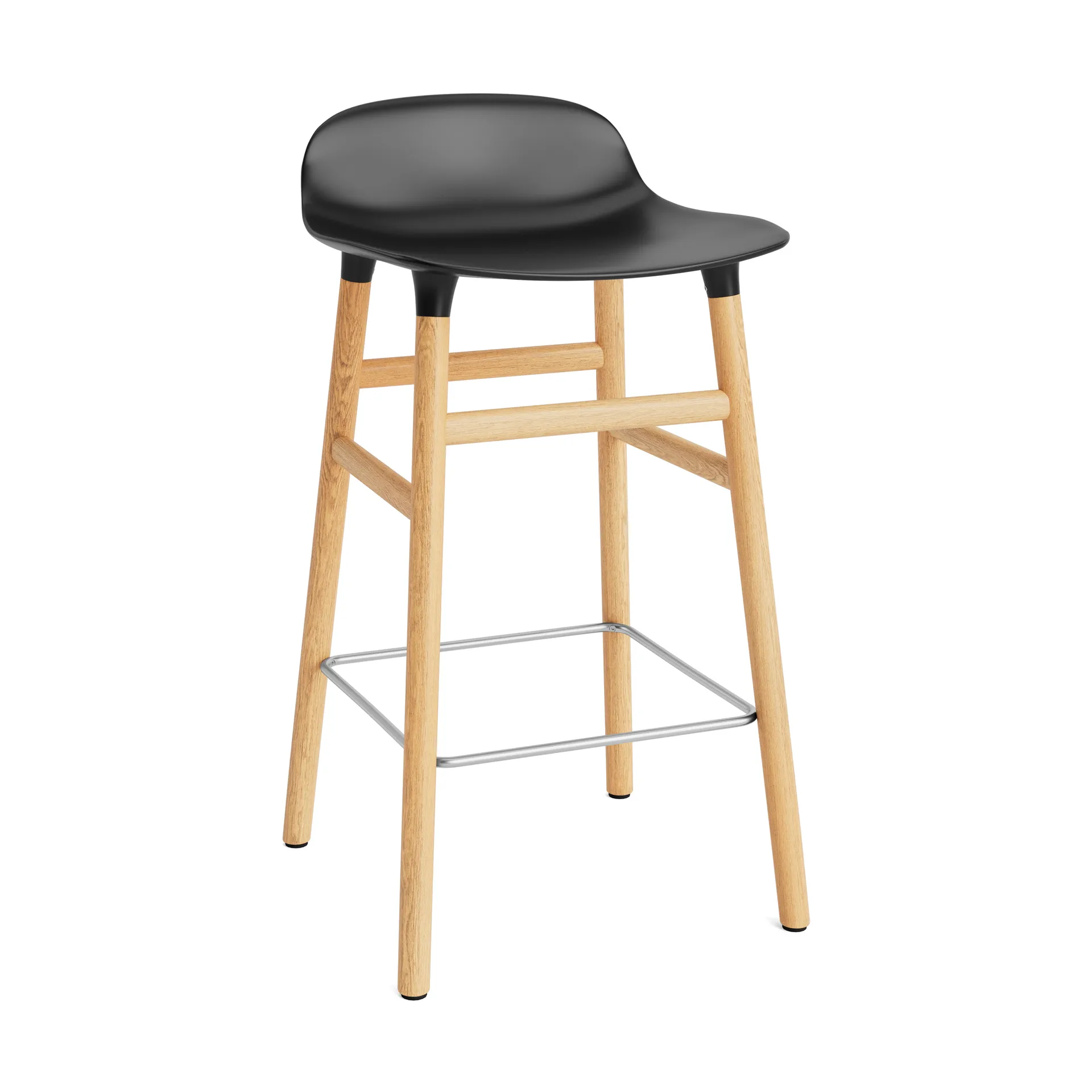 Form barstool oak legs, Black Normann Copenhagen
