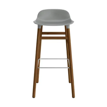 Form barstool walnut legs 75 cm - Grey - Normann Copenhagen