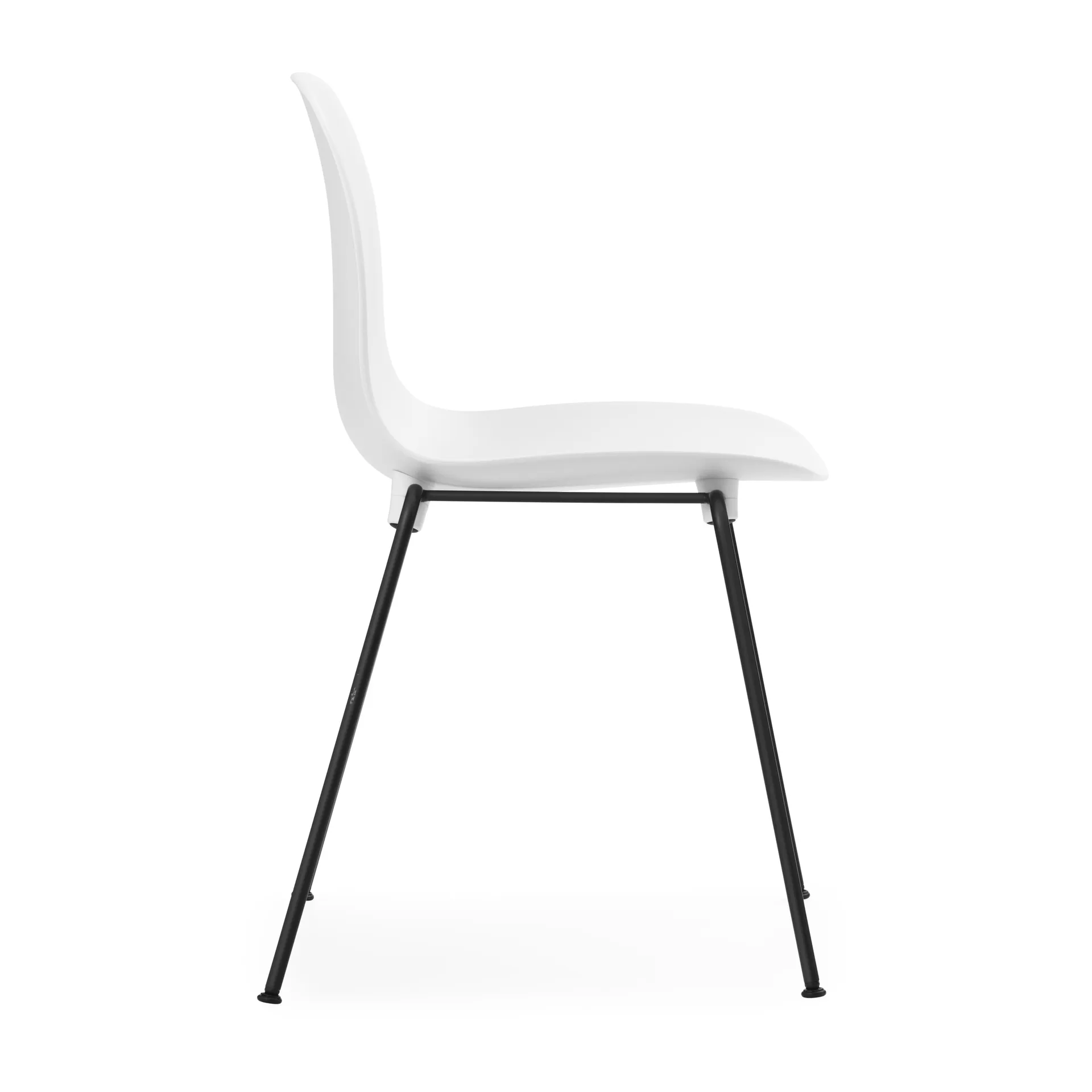 Form Chair stackable chair black legs 2-pack, White,  Normann Copenhagen