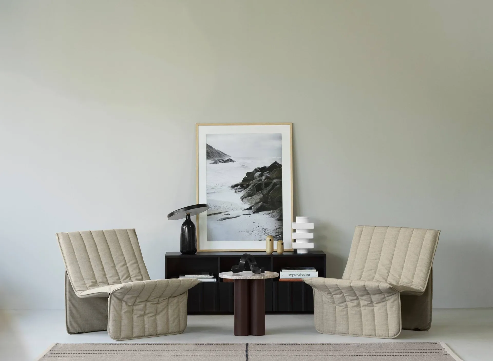 Limit lounge chair, Hallingdal 110 light grey Normann Copenhagen