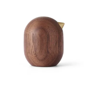 Little Bird figure walnut - 4.5 cm - Normann Copenhagen