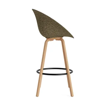 Mat Bar Armchair armchair 75 cm - Seaweed-beech-black steel - Normann Copenhagen