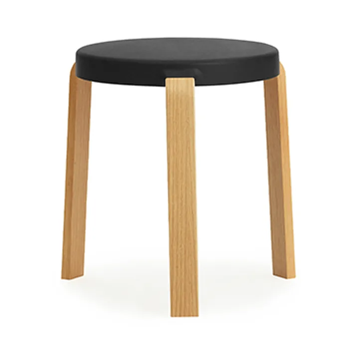 Tap stool - Black-oak, Ø41x43 cm - Normann Copenhagen