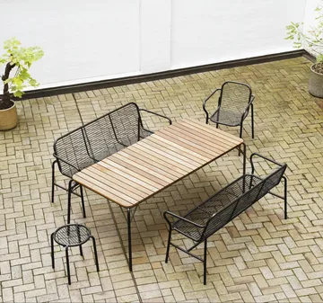 Vig Dining bench - Black - Normann Copenhagen