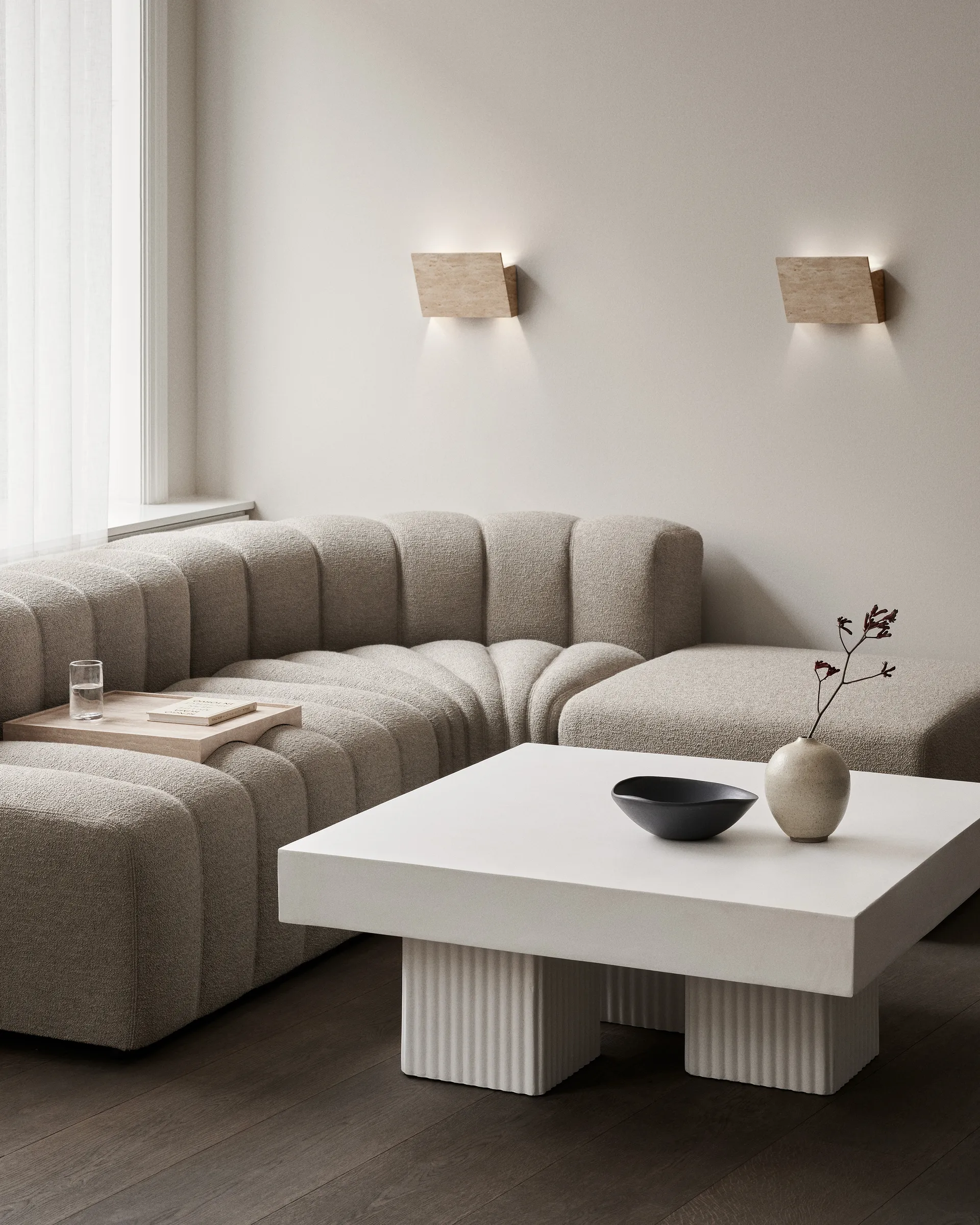 Gear coffee table, Clay, 100x100 cm NORR11