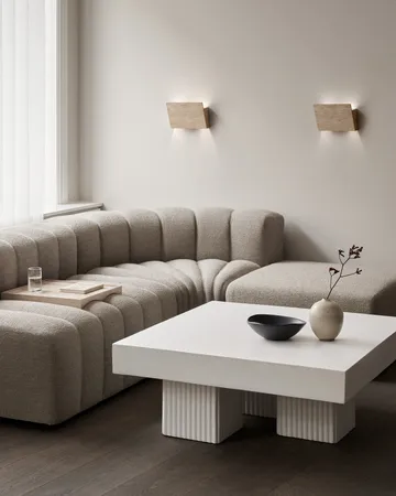 Gear coffee table - Clay, 100x100 cm - NORR11