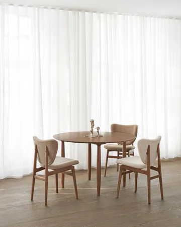 Oku dining table - Light smoked oak, Ø120 cm - NORR11