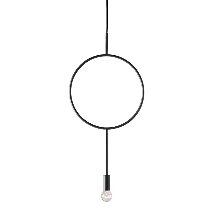 Circle pendant lamp - black - Northern