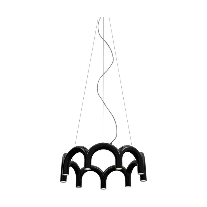 Arch circle pendant Ø76 cm - Black, Ø76 cm - Oblure
