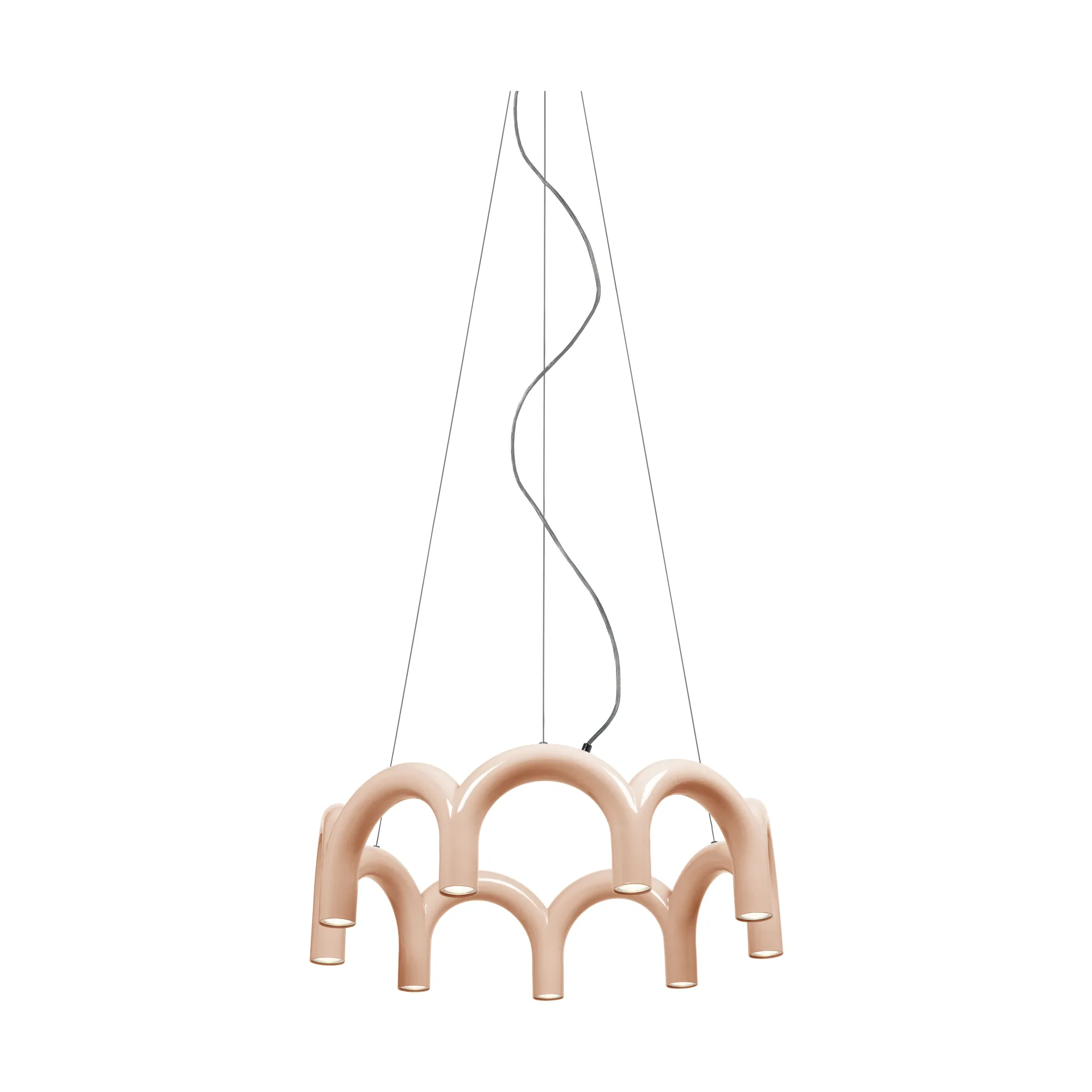 Arch circle pendant, Nude, Ø76 cm Oblure