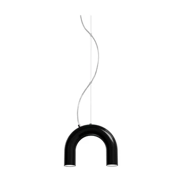 Arch single pendant lamp - Black, 25.5 cm - Oblure