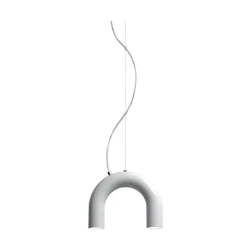 Arch single pendant lamp - White, 25.5 cm - Oblure