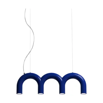 Arch Triplette pendant lamp - Blue, 65.6 cm - Oblure