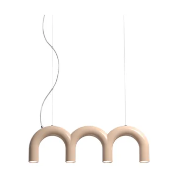 Arch Triplette pendant lamp - Nude, 65.6 cm - Oblure