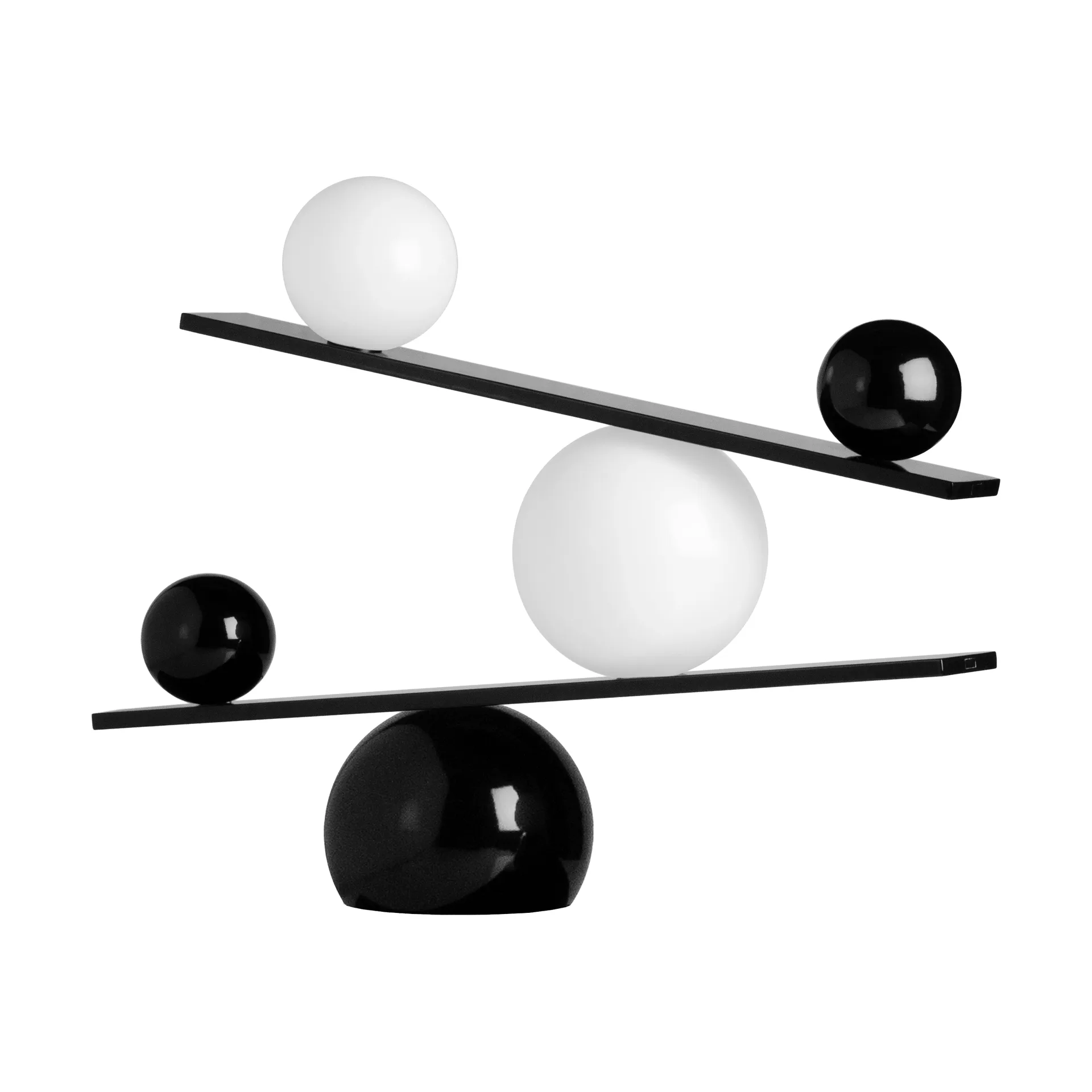 Balance table lamp, Black, v2 Oblure