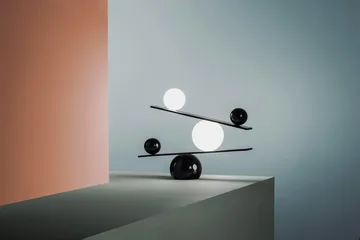 Balance table lamp - Black, v2 - Oblure