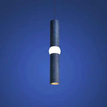 Lightbone pendant lamp - Medium 53.8 cm, blue oak - Oblure