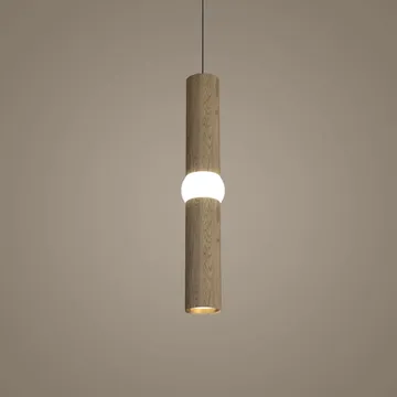 Lightbone pendant lamp - Medium 53.8 cm, natural oak - Oblure