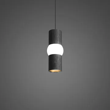 Lightbone pendant lamp - Small 24 cm, black oak - Oblure