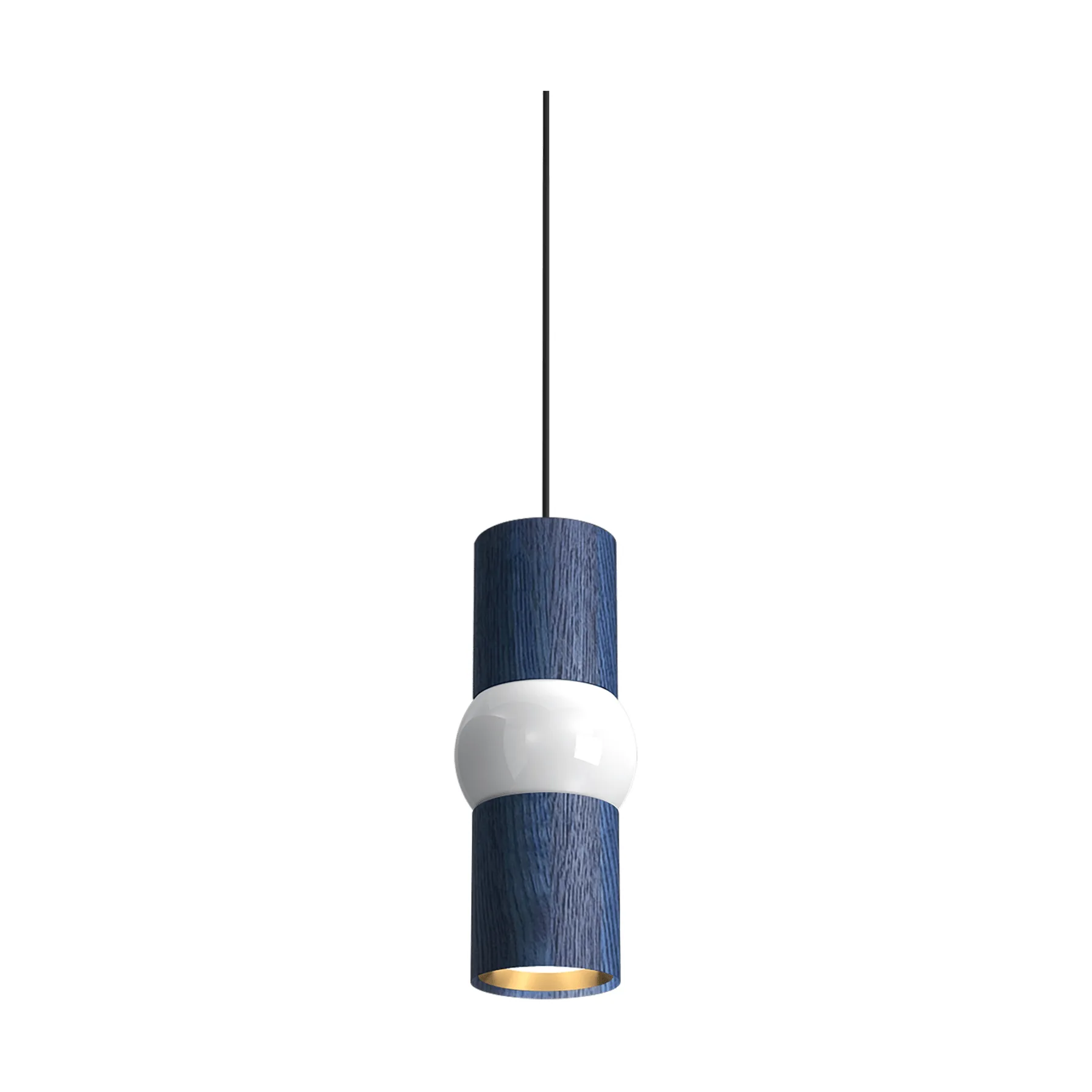 Lightbone pendant lamp, Small 24 cm, blue oak Oblure